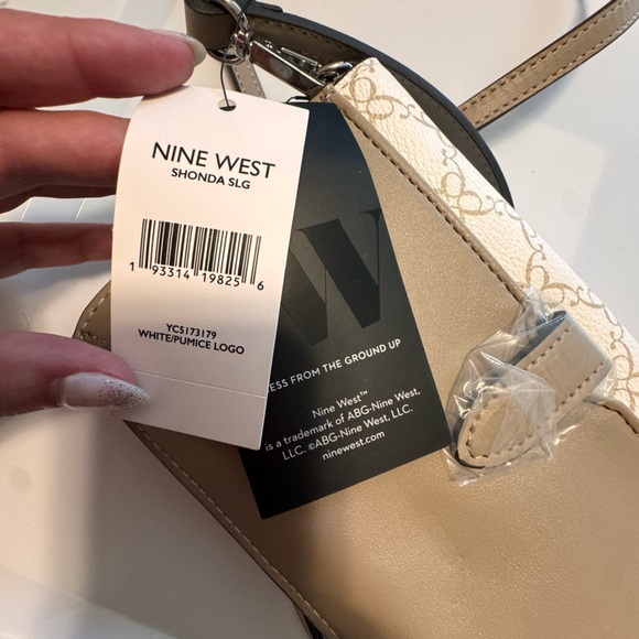 Nine West White and Tan Crossbody Bag - Picture 5 of 5